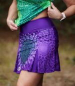 spódniczka ze spodenkami i kieszonką na telefon Lawenda