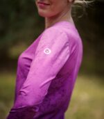 fioletowa koszulka z długim rękawem sportowa damska jeżyna