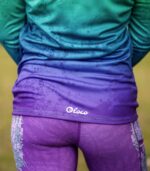 damska kolorowa sportowa bluza z wycięciem na zegarek Zorza polarna