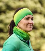 Opaska sportowa na głowę Limonka - obrazek 2