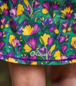 kolorowa spódniczka ze spodenkami sportowa do biegania krokusy