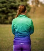 damska kolorowa sportowa bluza z wycięciem na zegarek Zorza polarna