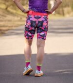 kolorowe legginsy sportwowe damskie z kieszonką na telefon floreski