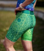 zielone legginsy do biegania z kieszonką na telefon tequila