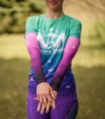 kolorowe rękawki sportowe fioletowe jeżyna