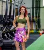 kolorowa spódniczka ze spodenkami sportowa krokodyl