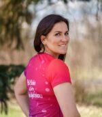 koszulka techniczna damska fioletowa Królowa Kroków śliwka