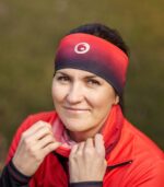 Opaska sportowa na głowę Czerwone Wino - obrazek 3