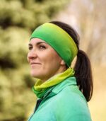 Opaska sportowa na głowę Limonka - obrazek 4