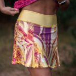 żółta spódniczka sportowa biegowa skowronek