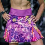 kolorowa spódniczka ze spodenkami sportowa krokodyl