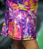 kolorowa spódniczka ze spodenkami sportowa krokodyl