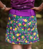 kolorowa spódniczka ze spodenkami sportowa do biegania krokusy
