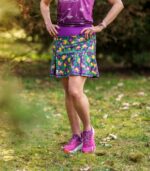 kolorowa spódniczka ze spodenkami sportowa do biegania krokusy