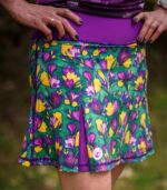 kolorowa spódniczka ze spodenkami sportowa do biegania krokusy