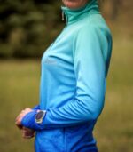 niebieska bluza sportowa damska błękitna laguna