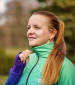 damska kolorowa sportowa bluza z wycięciem na zegarek Zorza polarna