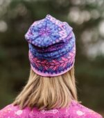 kolorowa czapka dwustronna z wycięciem na kitkę sportowa Bergen Jednorożec