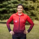 czerwono czarna bluza sportowa damska wino