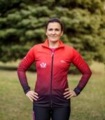 czerwono czarna bluza sportowa damska wino