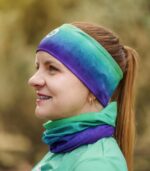 Opaska sportowa na głowę Zorza Polarna - obrazek 4