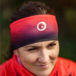 Opaska sportowa na głowę Czerwone Wino