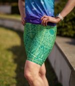 zielone legginsy do biegania z kieszonką na telefon tequila