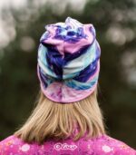 kolorowa czapka dwustronna z wycięciem na kitkę sportowa Bergen Jednorożec