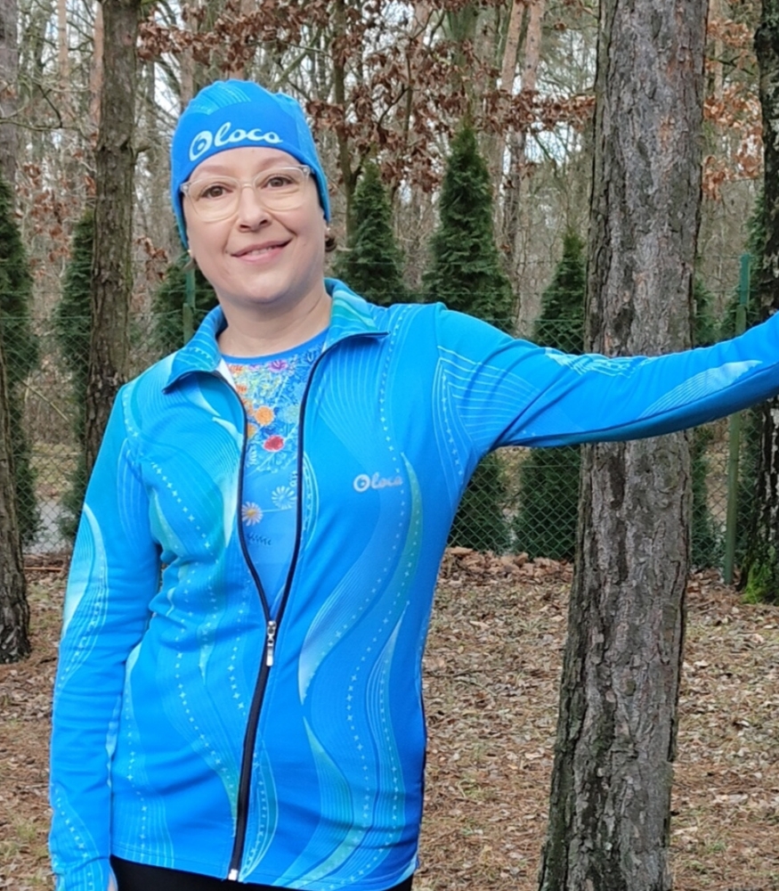 niebieska bluza sportowa kalipso komin kalipso