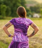 fioletowa koszulka techniczna damska jagody