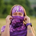 komin wielofunkcyjny fioletowy jagody