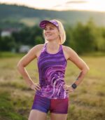 fioletowa bokserka tanktop sportowy jagody