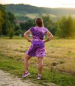 fioletowa spódniczka ze spodenkami sportowa jagody