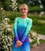 kolorowe rękawki sportowe do biegania na rower zorza polarna