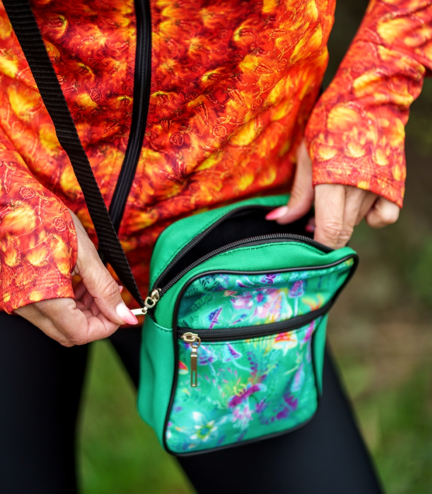 Kolorowa torebka listonoszka magiczny Las