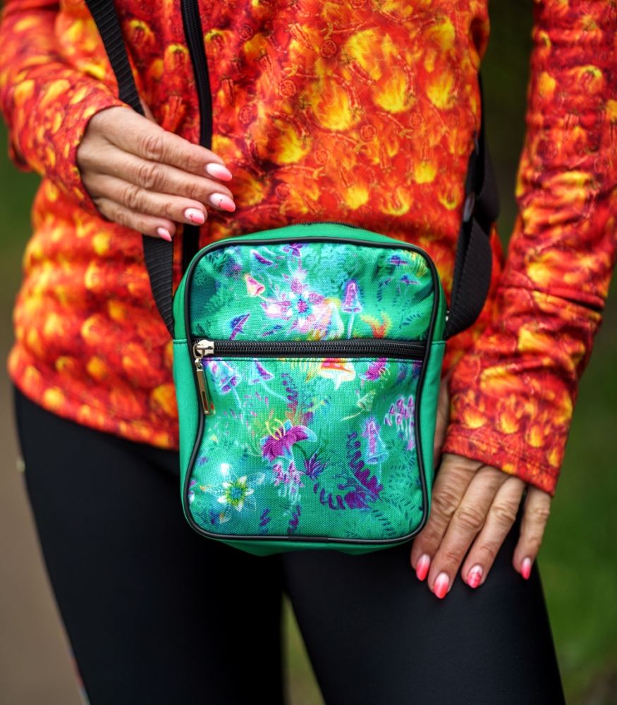 Kolorowa torebka listonoszka magiczny Las