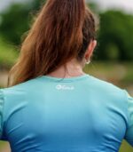 niebieski sportowy longsleeve damski laguna