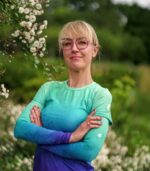 kolorowe rękawki sportowe do biegania na rower zorza polarna