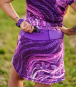 fioletowa spódniczka ze spodenkami sportowa jagody