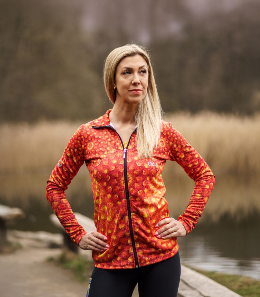 damska sportowa bluza pomarańczowa papryczki