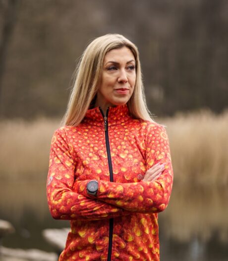 damska sportowa bluza pomarańczowa papryczki