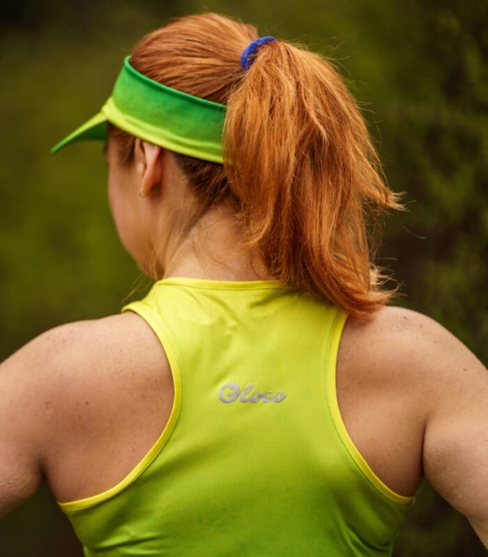 damska bokserka tanktop sportowy limonka