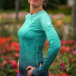 zielony damski sportowy longsleeve miętówka