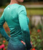 zielony damski sportowy longsleeve miętówka