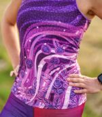 fioletowa bokserka tanktop sportowy jagody