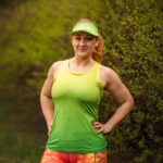 damska bokserka tanktop sportowy limonka