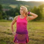 kolorowy tanktop sportowa bokserka hawana