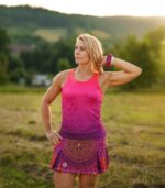 kolorowy tanktop sportowa bokserka hawana