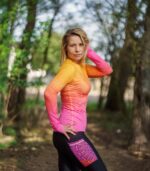longsleeve sportowy damski-brzoskwinka