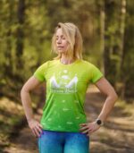 zielona koszulka techniczna damska sportowa limonka